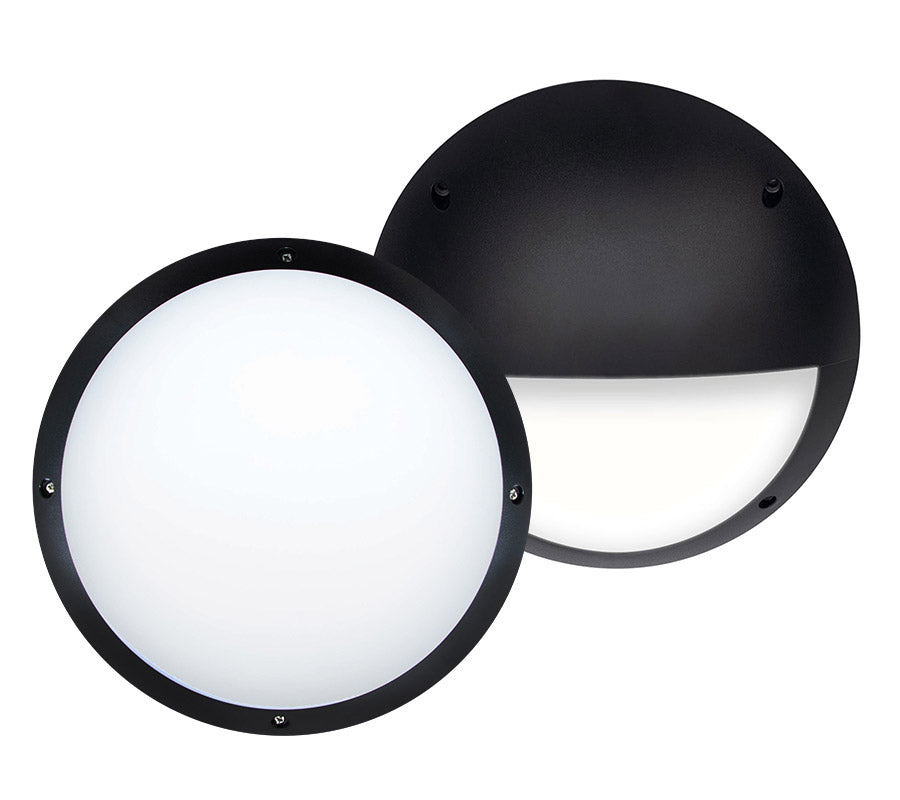 PIERLITE LED Bulkhead 12W 4000K IP66 IK10 Black-1
