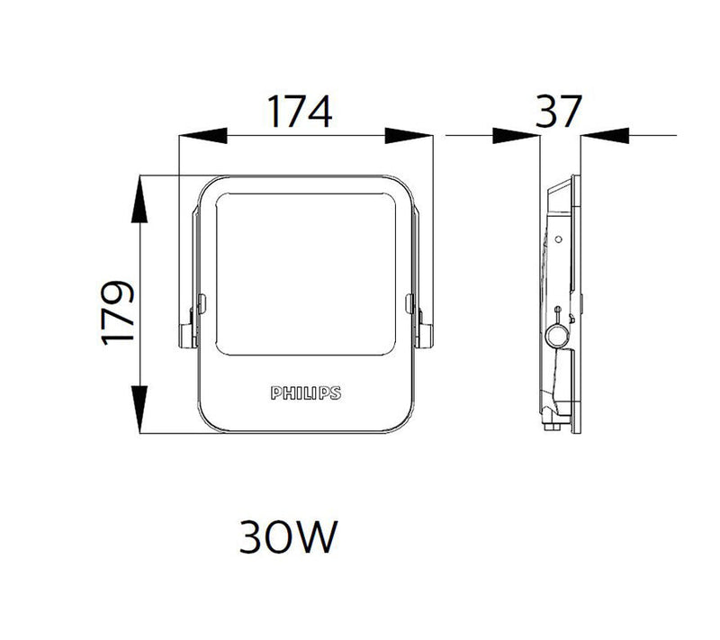 PHILIPS LED Floodlight Smartbright 30W 4000K IP65-2