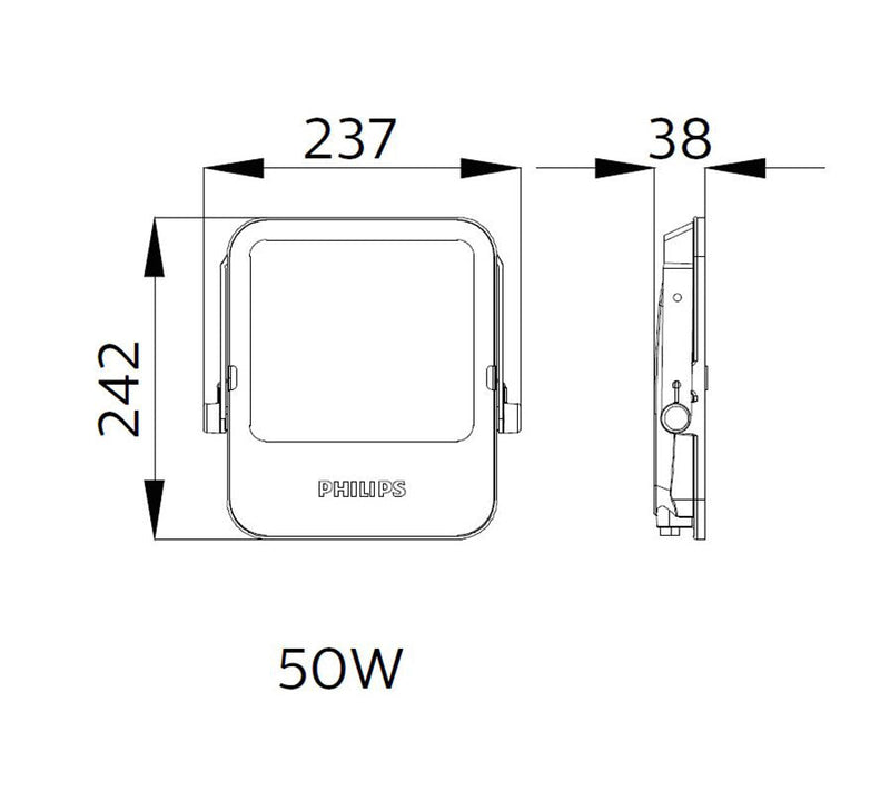 PHILIPS LED Floodlight Smartbright 50W 4000K IP65-2