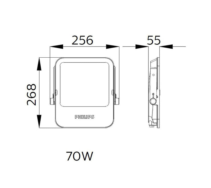 PHILIPS LED Floodlight Smartbright 70W 4000K IP65-2