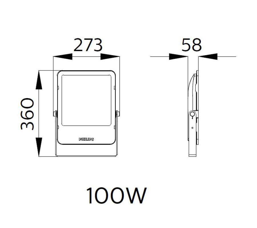 PHILIPS LED Floodlight Smartbright 100W 4000K IP65-2