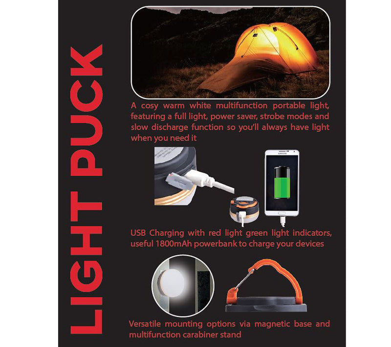 LRA Camping Puck Light Rechargeable Power Bank-5
