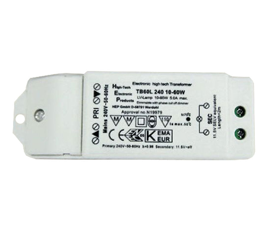 HEP Electronic Transformer 12V 10-60W Dimmable