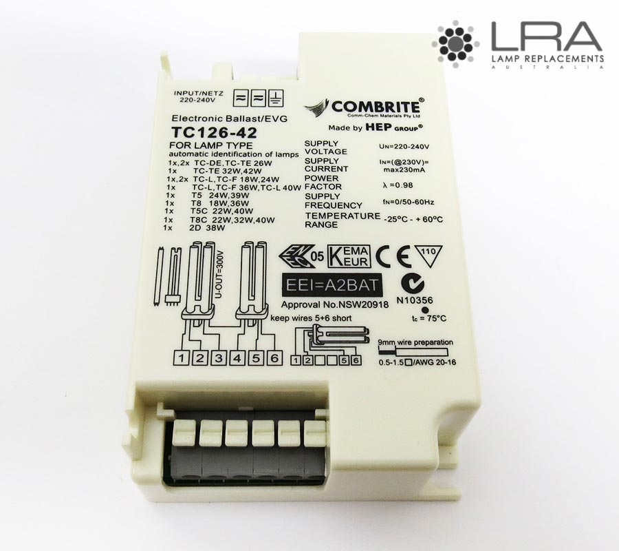 HEP Electronic Ballast 1x26-42W PLC PLT PLL T5 T8