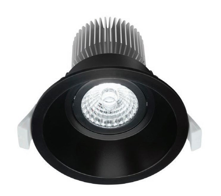 CLA LED Downlight 10W Tri-Colour Recessed Black COMET01