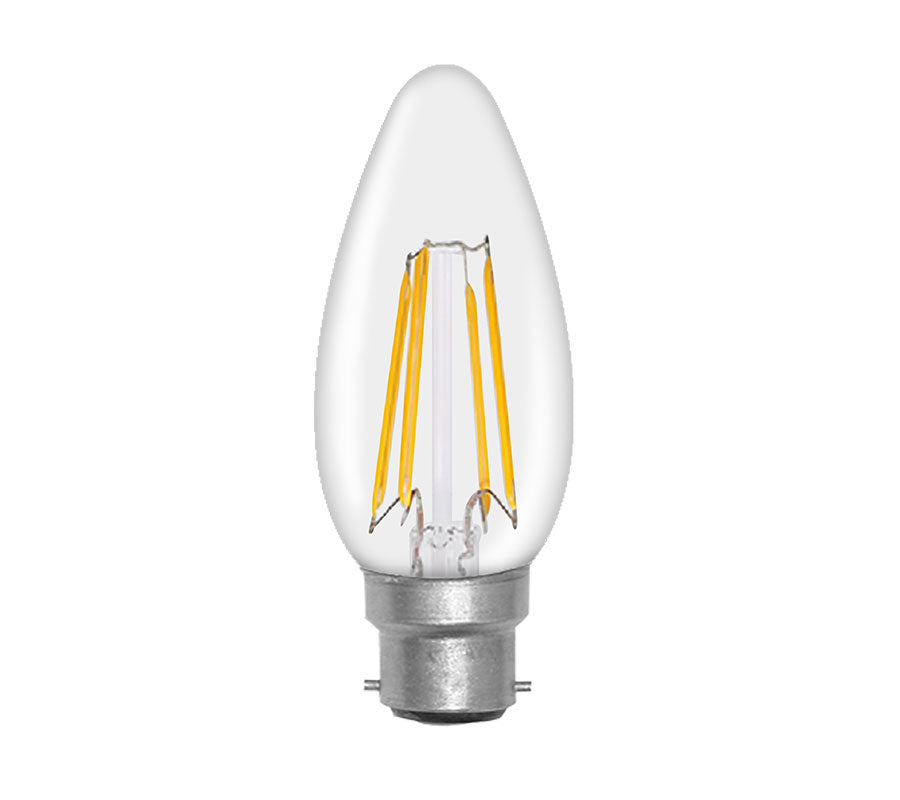 ENDURO LED Candle 4W BC Cool White Clear Dimmable