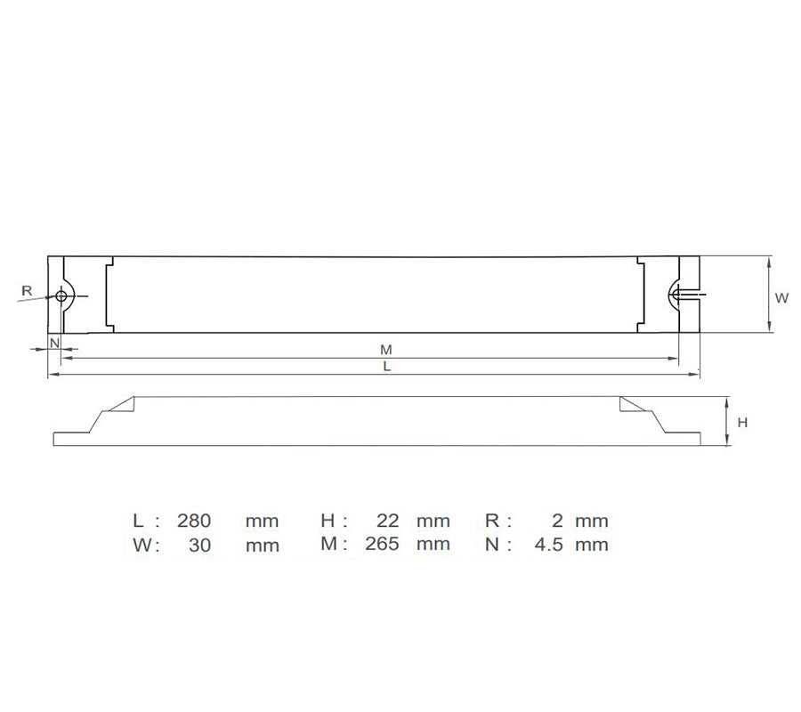 HEP Electronic Ballast 1x18-40W T8 PLL PLF