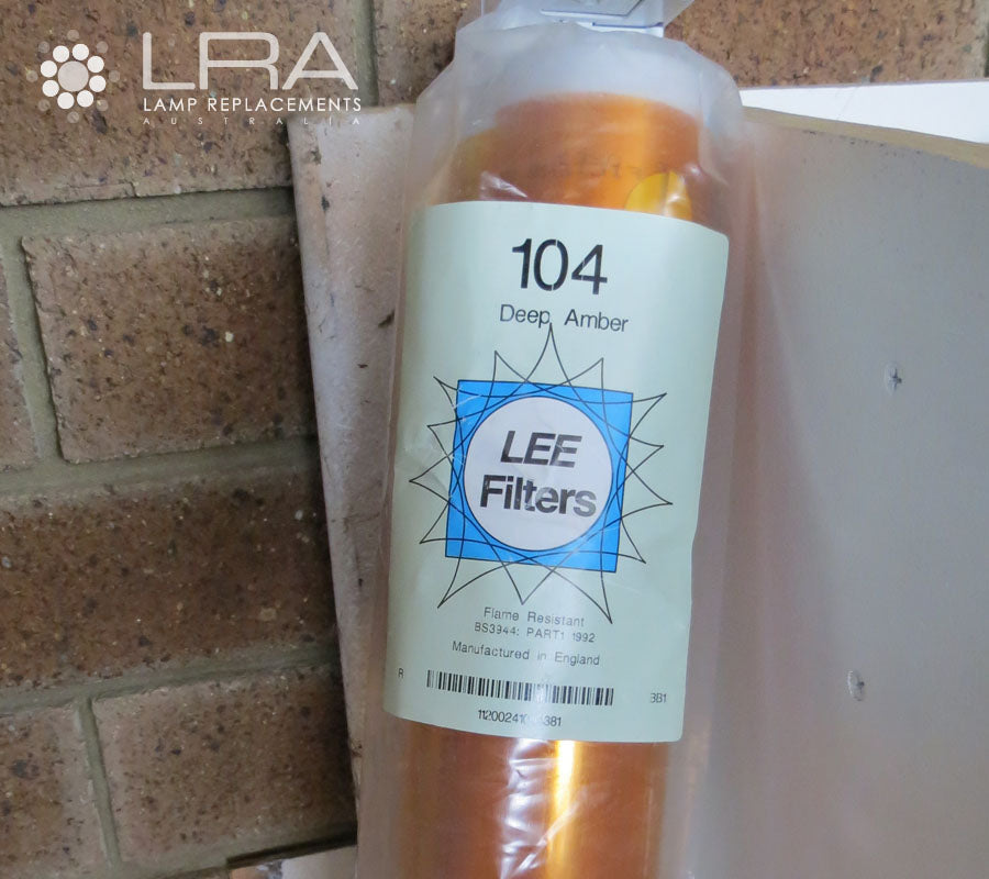 LEE FILTER ROLL 760CM Colour 104 Deep Amber AKA HAWKS Yellow