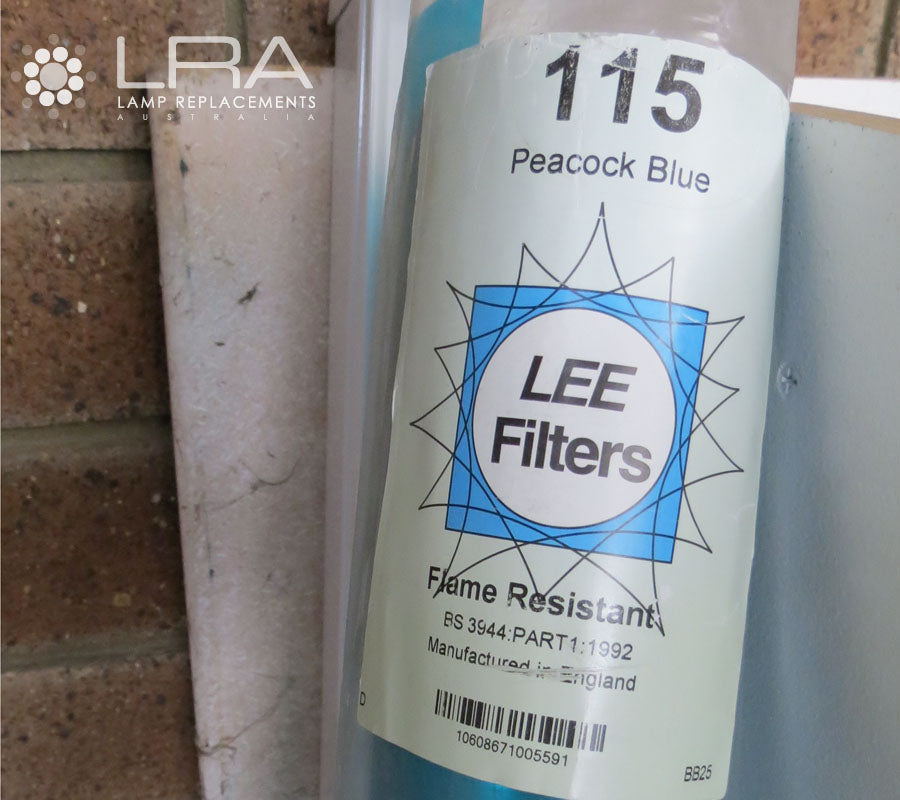 LEE FILTER ROLL 760CM Colour 115 Peacock Blue AKA PORT blue-2