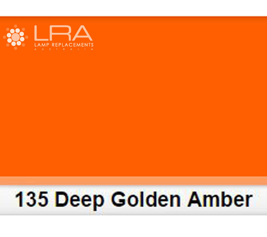 LEE FILTER ROLL 760CM Colour 135 Deep Golden Amber