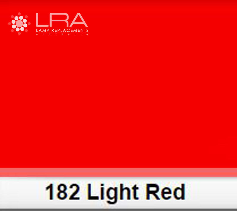 LEE FILTER ROLL 760CM Colour 182 Light Red AKA SWANS Red-1