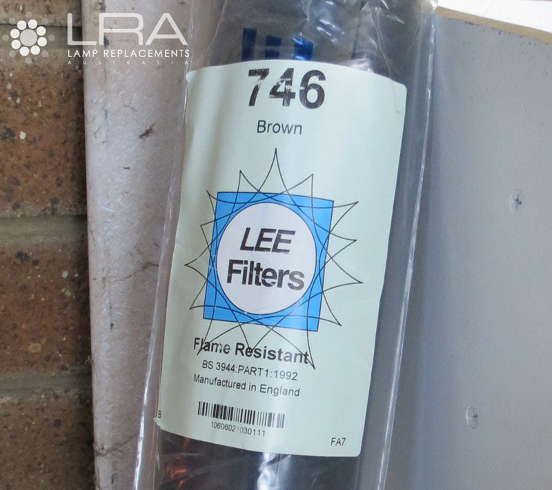 LEE FILTER ROLL 760CM Colour 746 Brown AKA HAWKS Brown-2