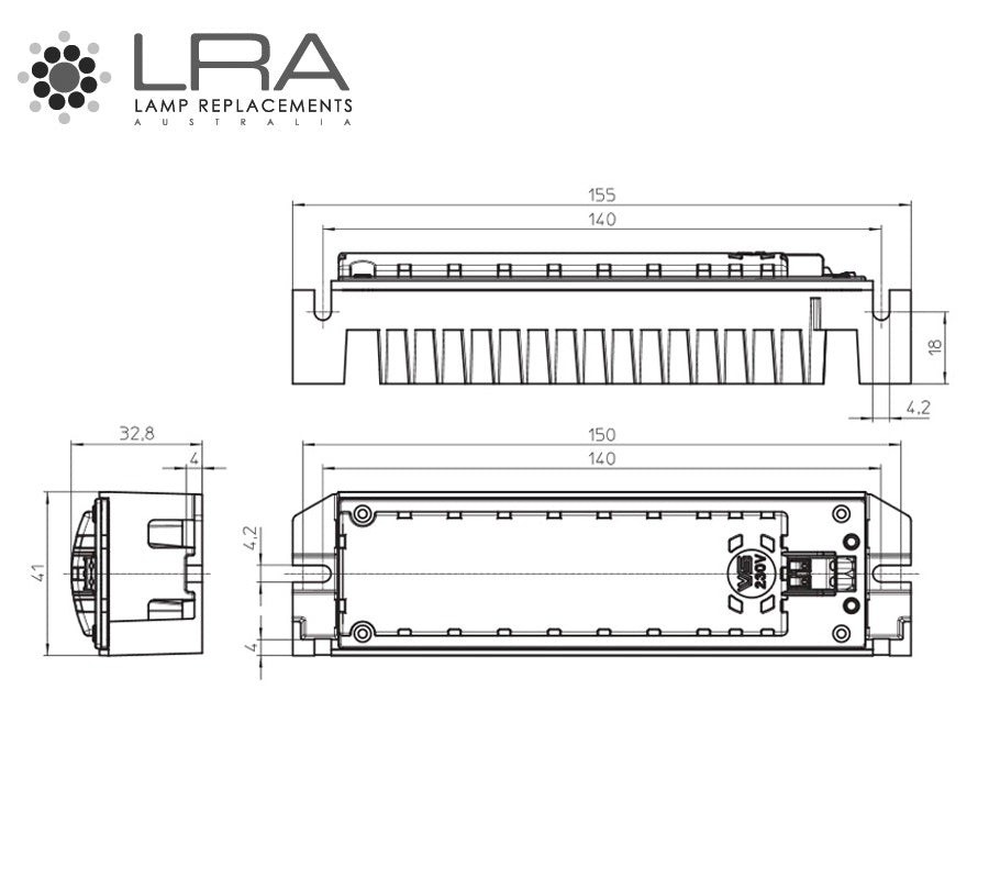VOSSLOH-SCHWABE LED Module LUT33 13W 240V 3000K 571916-5