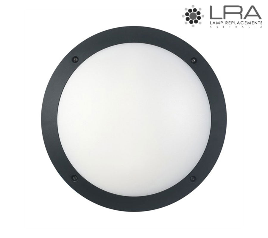 CLA Black LED Bulkhead 12W 240V 4000K IP66-1
