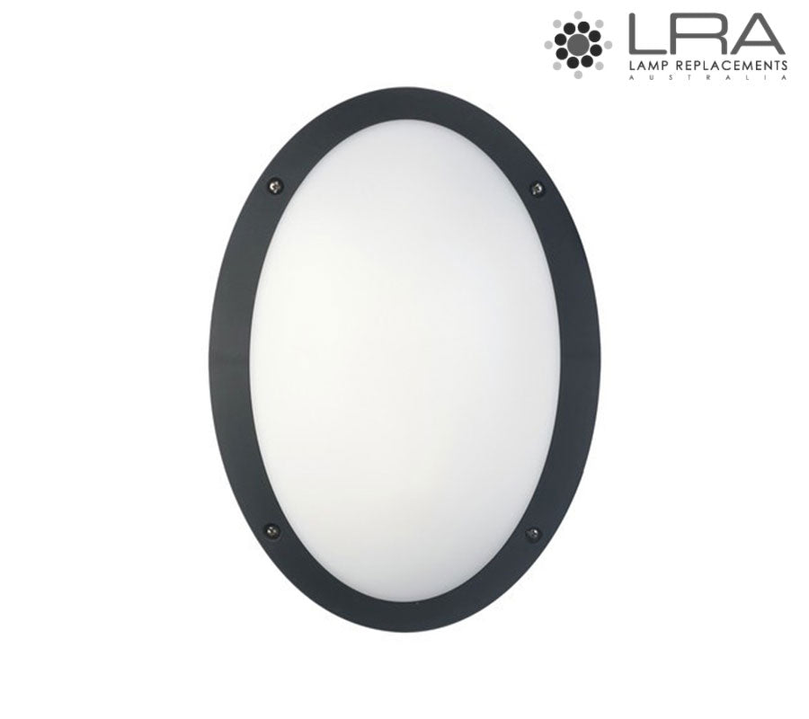 CLA Black LED Bulkhead 12W 240V 4000K IP66