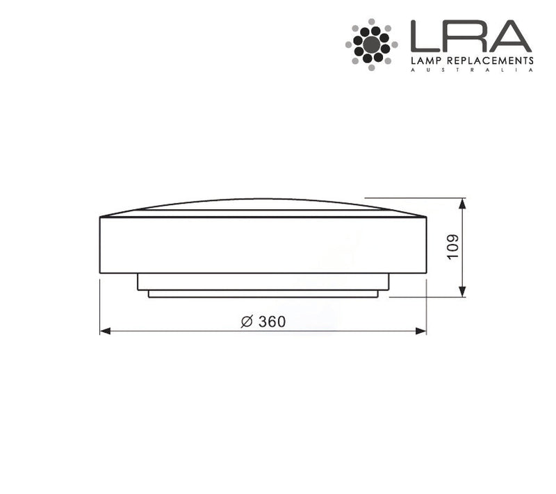 ENDURO LED Bulkhead Smart Sensor 23W 3k IP65-5