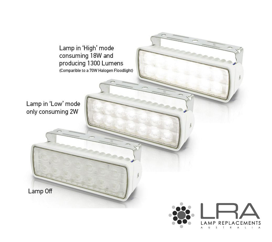 HELLA Marine Sea Hawk XLR LED Deck Floodlight 18W 9-33V 5000K