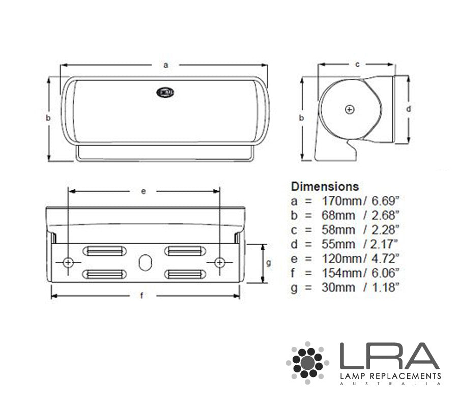 HELLA Marine Sea Hawk XL LED Deck Floodlight 12W 9-33V 5500K-3