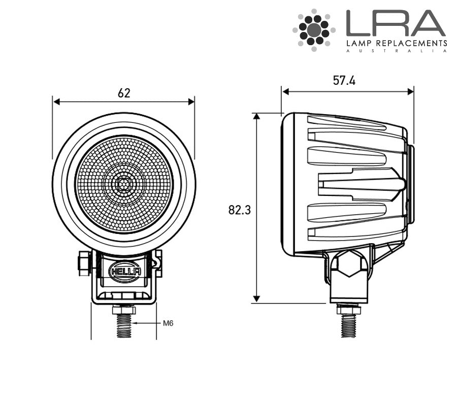 HELLA Mining Compact LED Worklight 6W 9-50V-2