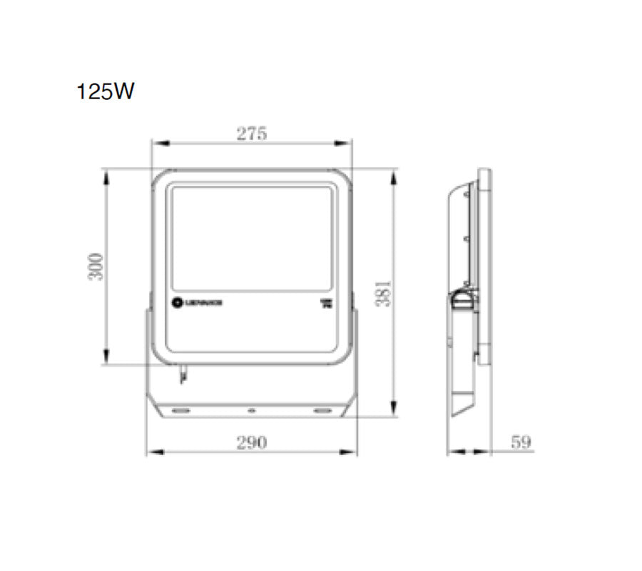 LEDVANCE LED Floodlight 125W 6500K IP65-2
