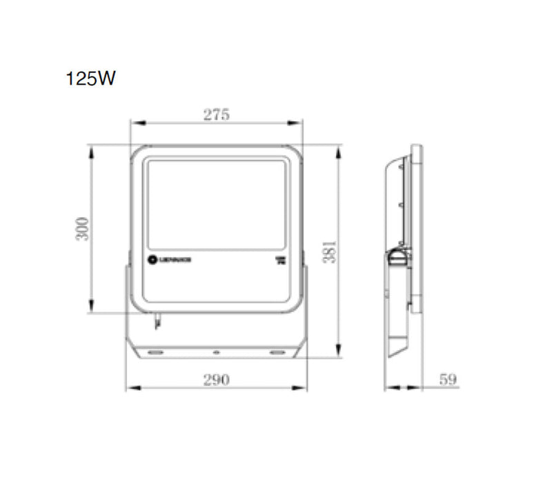 LEDVANCE LED Floodlight 125W 6500K IP65-2
