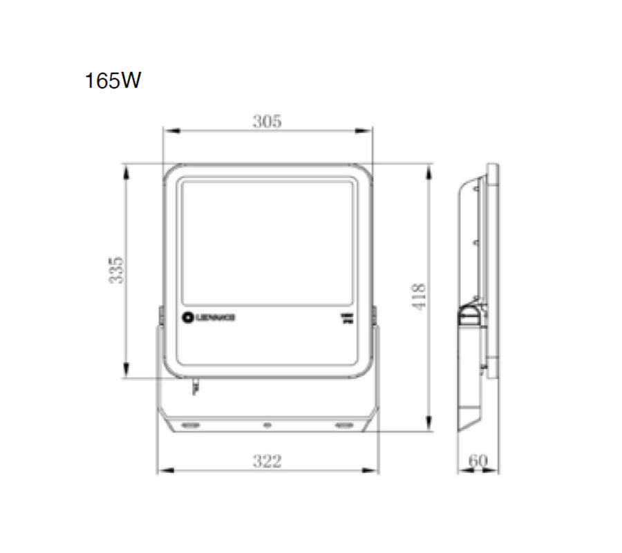 LEDVANCE LED Floodlight 165W 6500K IP65-2