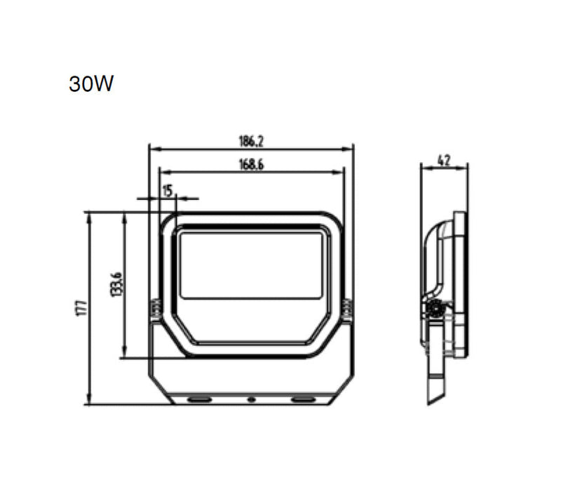 LEDVANCE LED Floodlight 30W 3000K IP65-2