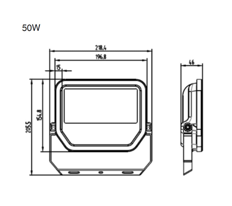 LEDVANCE LED Floodlight 50W 3000K IP65