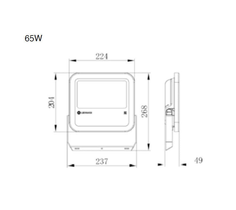 LEDVANCE LED Floodlight 65W 3000K IP65-2