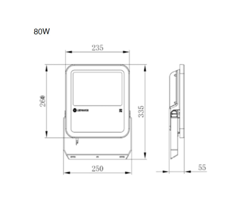 LEDVANCE LED Floodlight 80W 6500K IP65-2