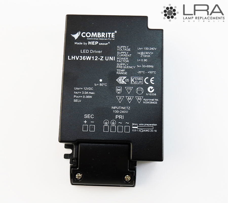COMBRITE Constant Voltage LED Driver 36W 12V